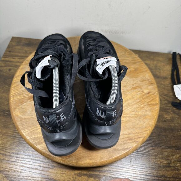 Nike x Sacai Vaporwaffle Shoes Mens Size 8 Black DD1875-001 Double Tongue Rare main image 7